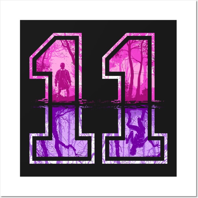 Strange Number 11 (pink-purple) Wall Art by djkopet